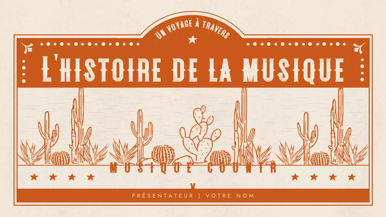 présentation de la musique western d'orange