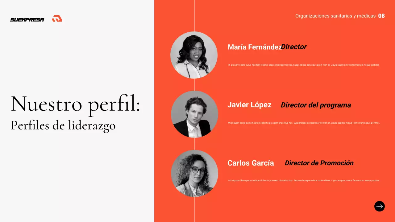 gris presentación profesional sanitaria