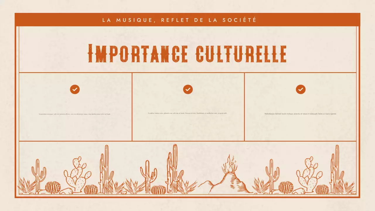 présentation de la musique western d'orange