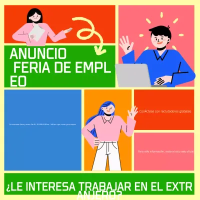 Anuncio de la Feria de Empleo de Bento Grid