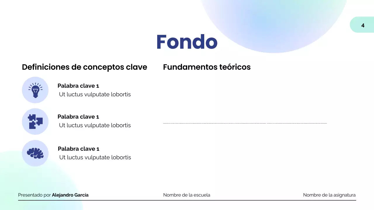 menta presentación de la educación moderna