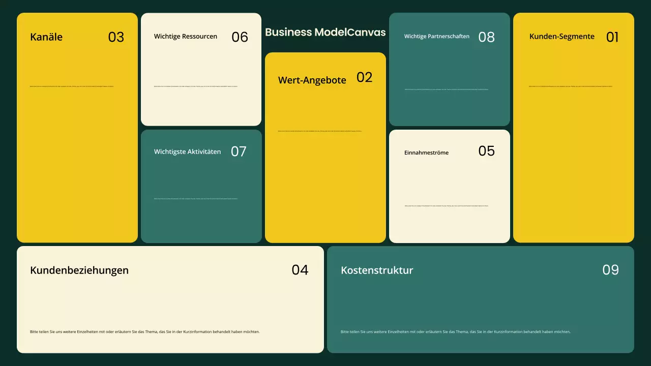 teal modern business plan