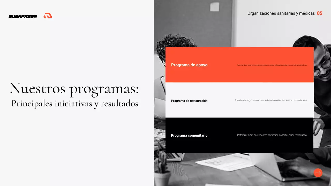 gris presentación profesional sanitaria