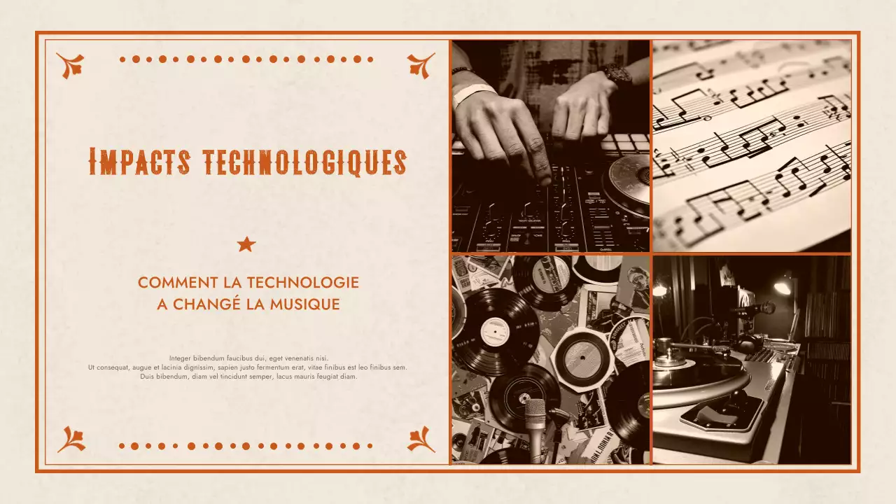 présentation de la musique western d'orange