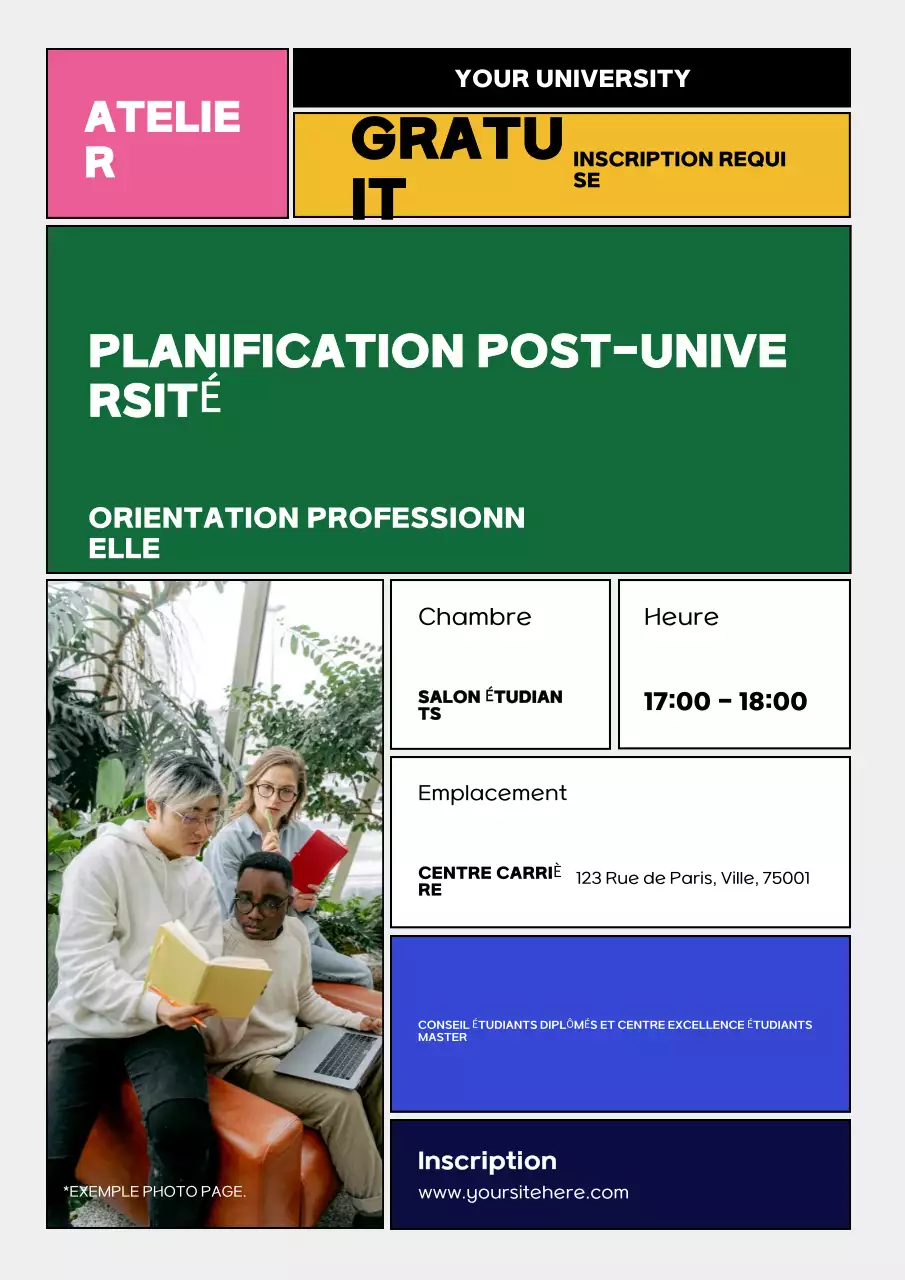 invitation à l'atelier sur les carrières vertes et modernes