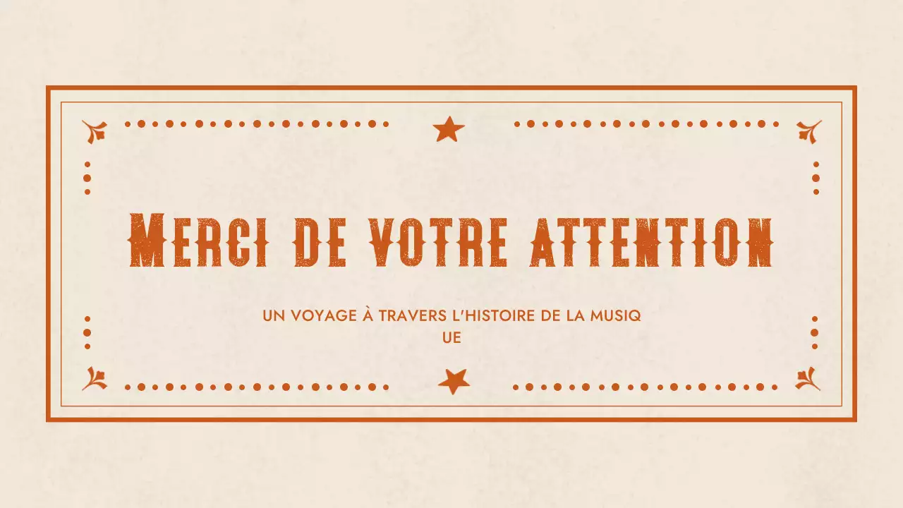 présentation de la musique western d'orange