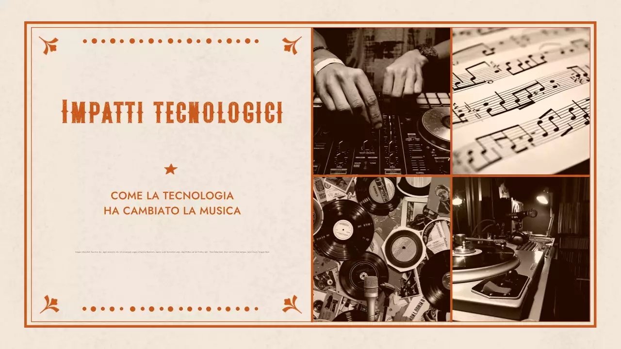 presentazione della musica western arancione