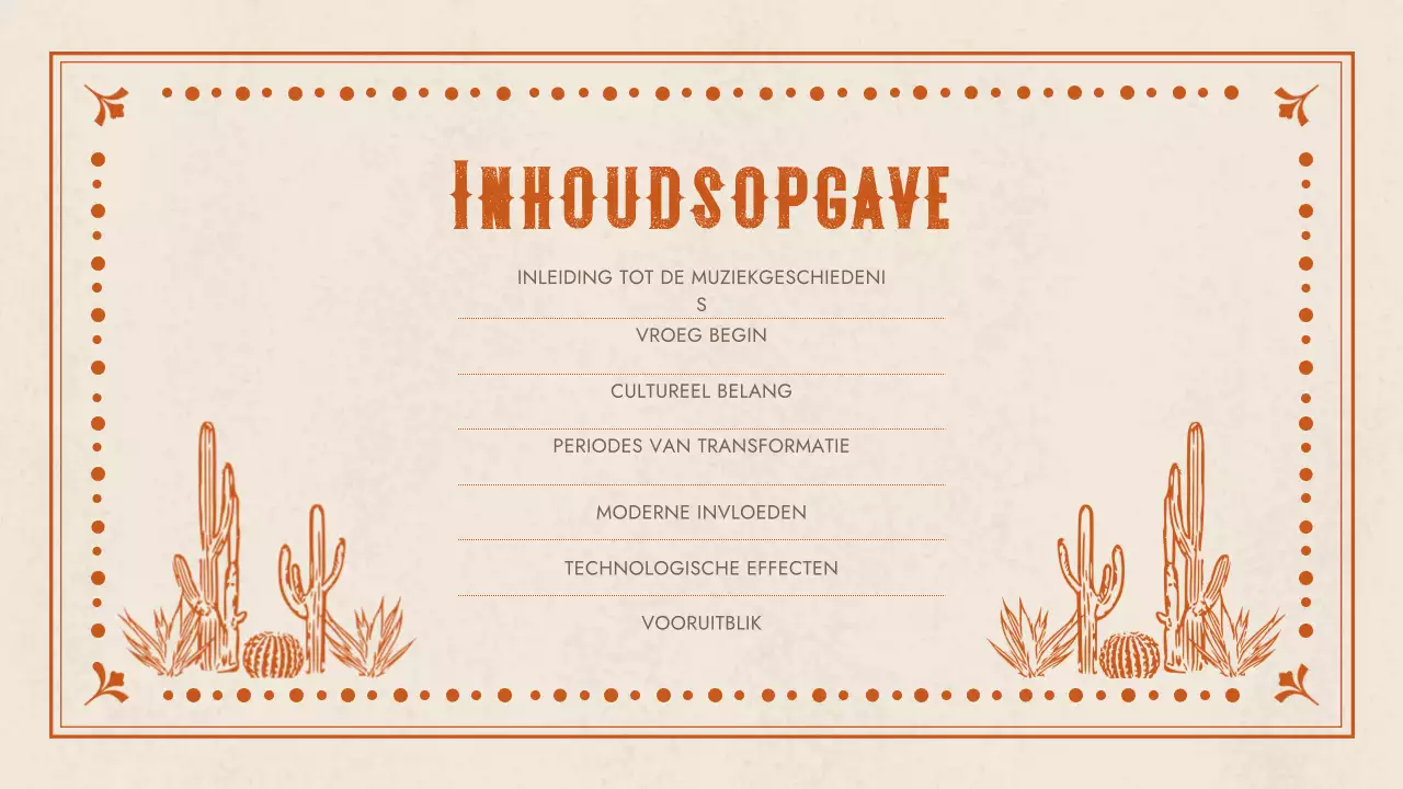 presentatie oranje westernmuziek