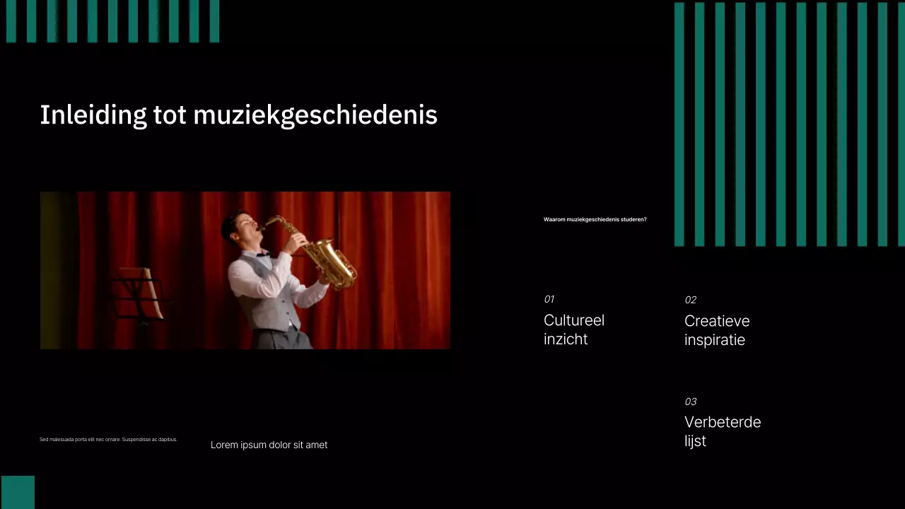 presentatie zwarte klassieke muziek