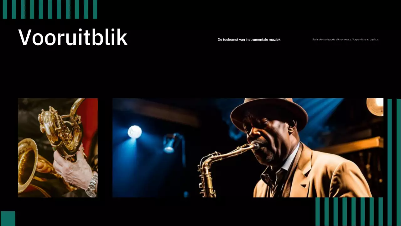 presentatie zwarte klassieke muziek