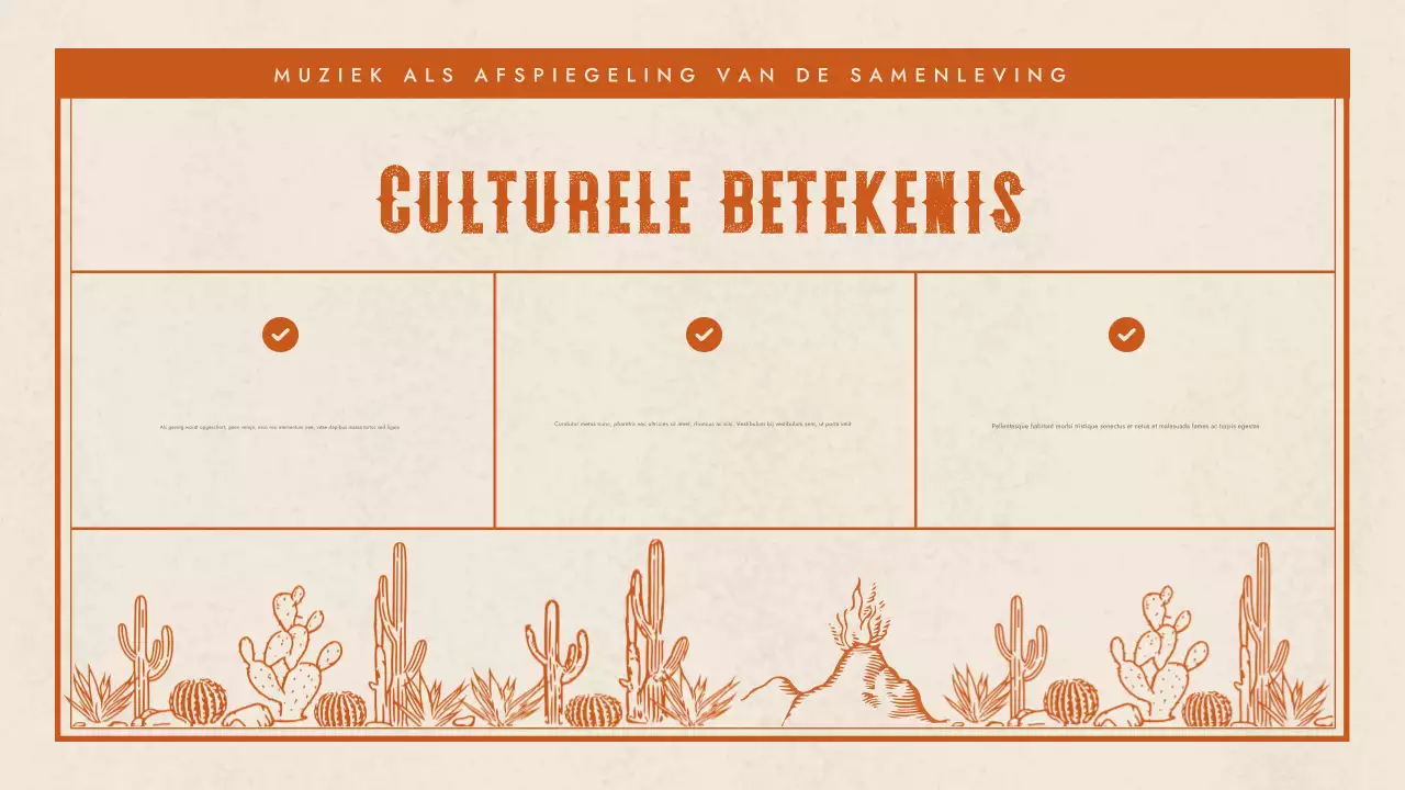 presentatie oranje westernmuziek