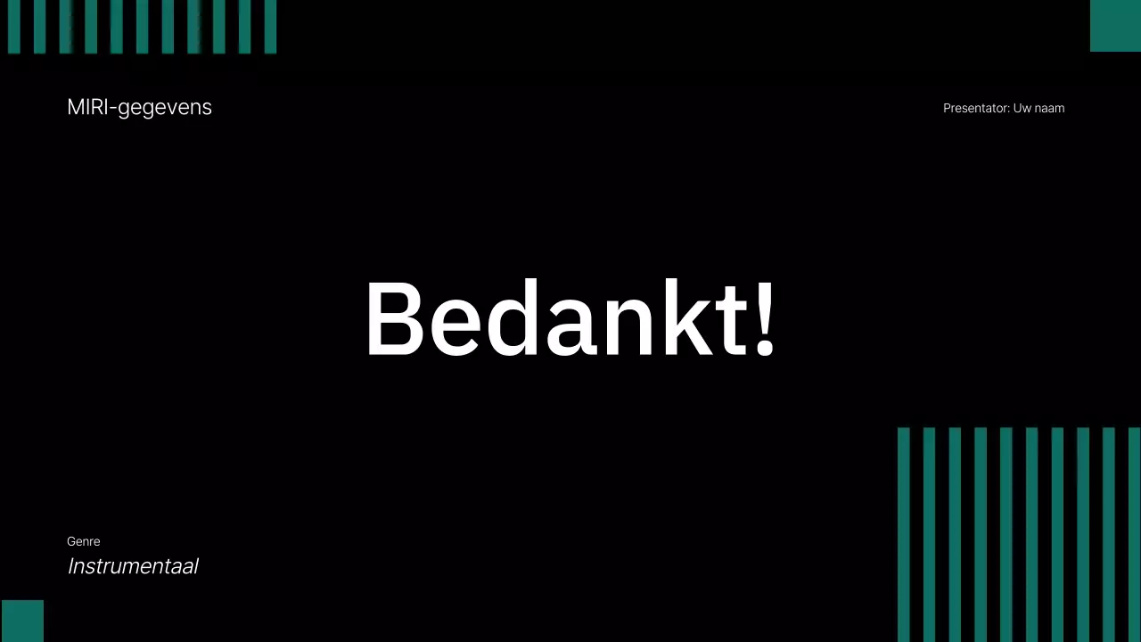 presentatie zwarte klassieke muziek