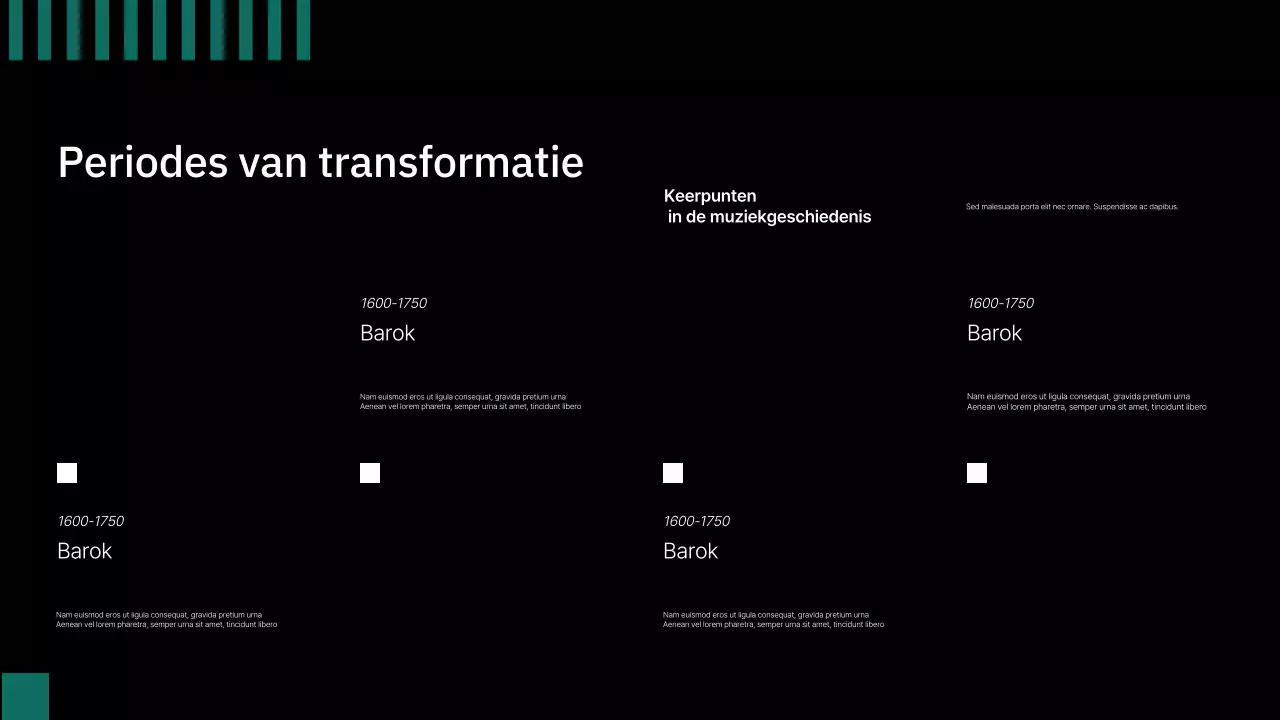 presentatie zwarte klassieke muziek