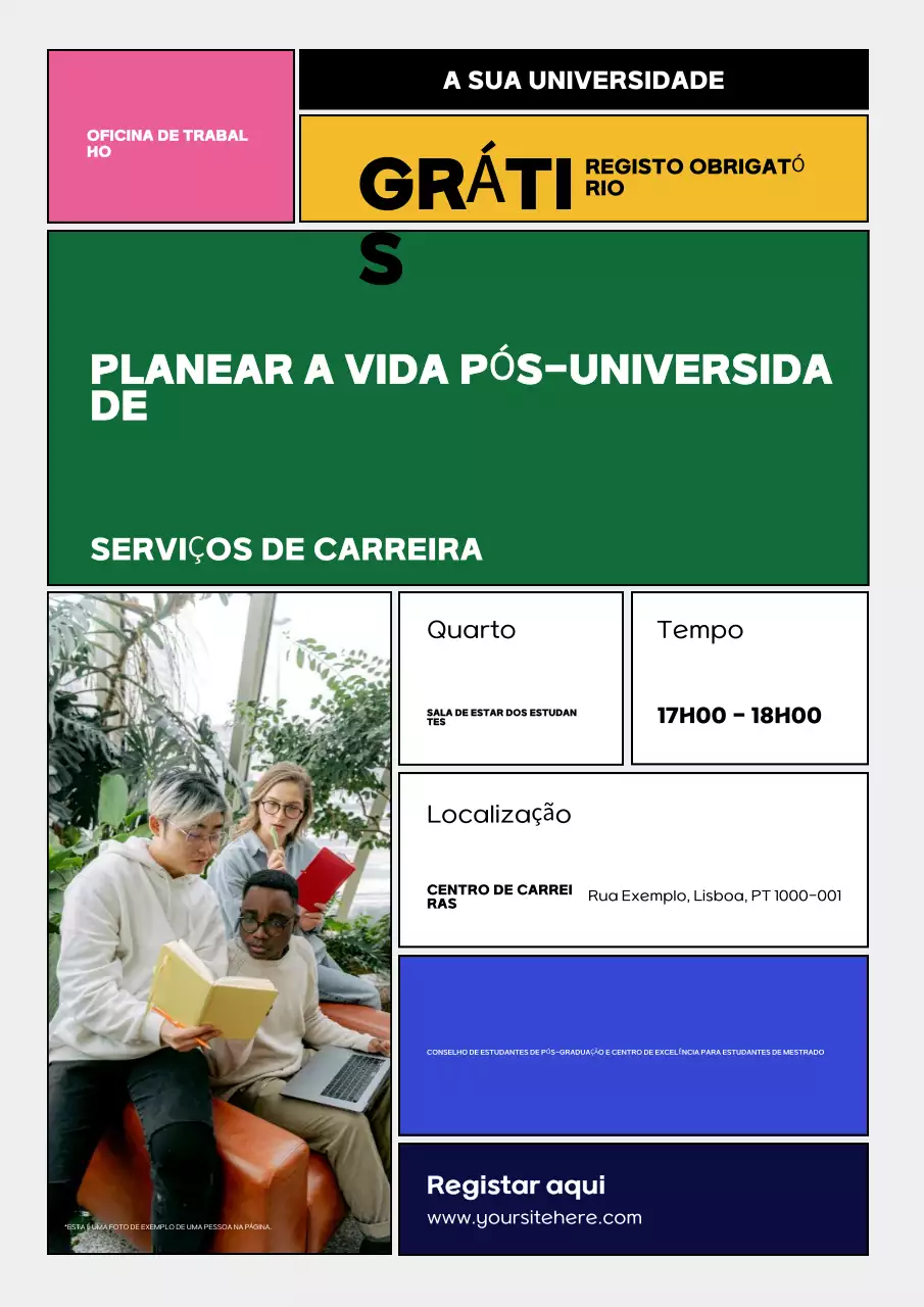 convite para o seminário sobre a carreira moderna e ecológica