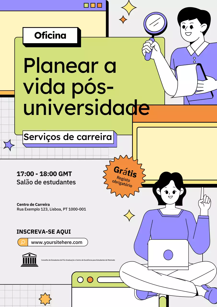 cartaz do seminário sobre carreiras modernas