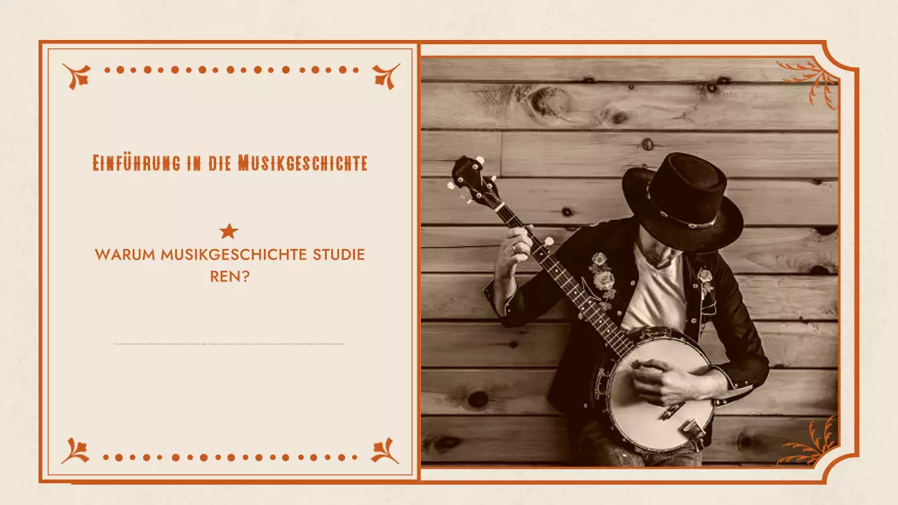 orange western musik präsentation