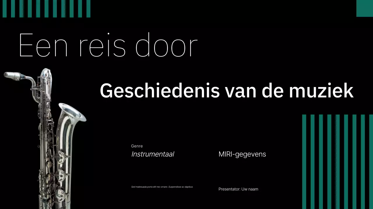 presentatie zwarte klassieke muziek