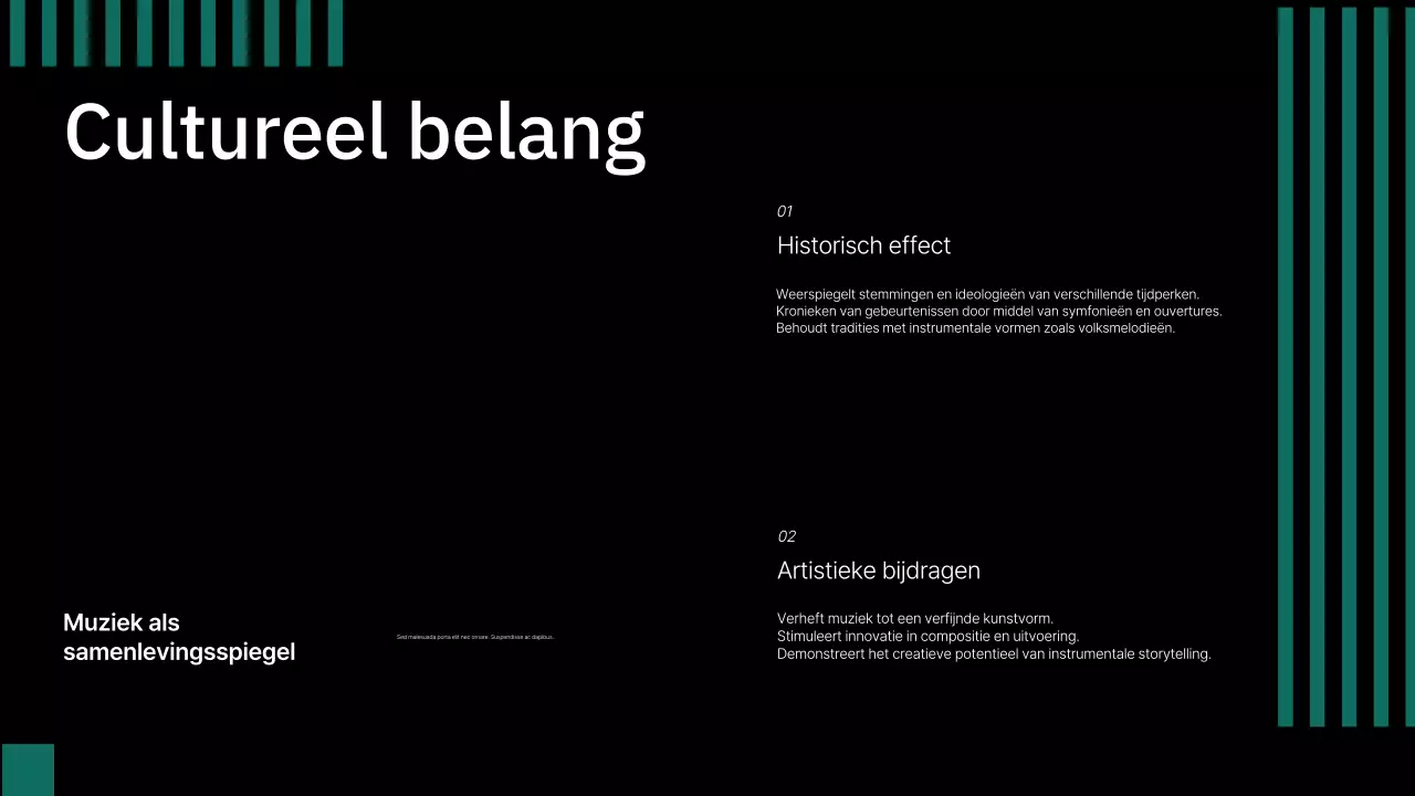 presentatie zwarte klassieke muziek