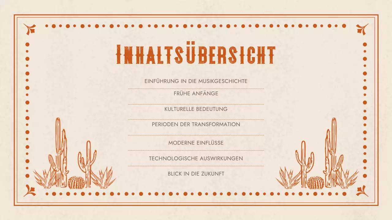 orange western musik präsentation