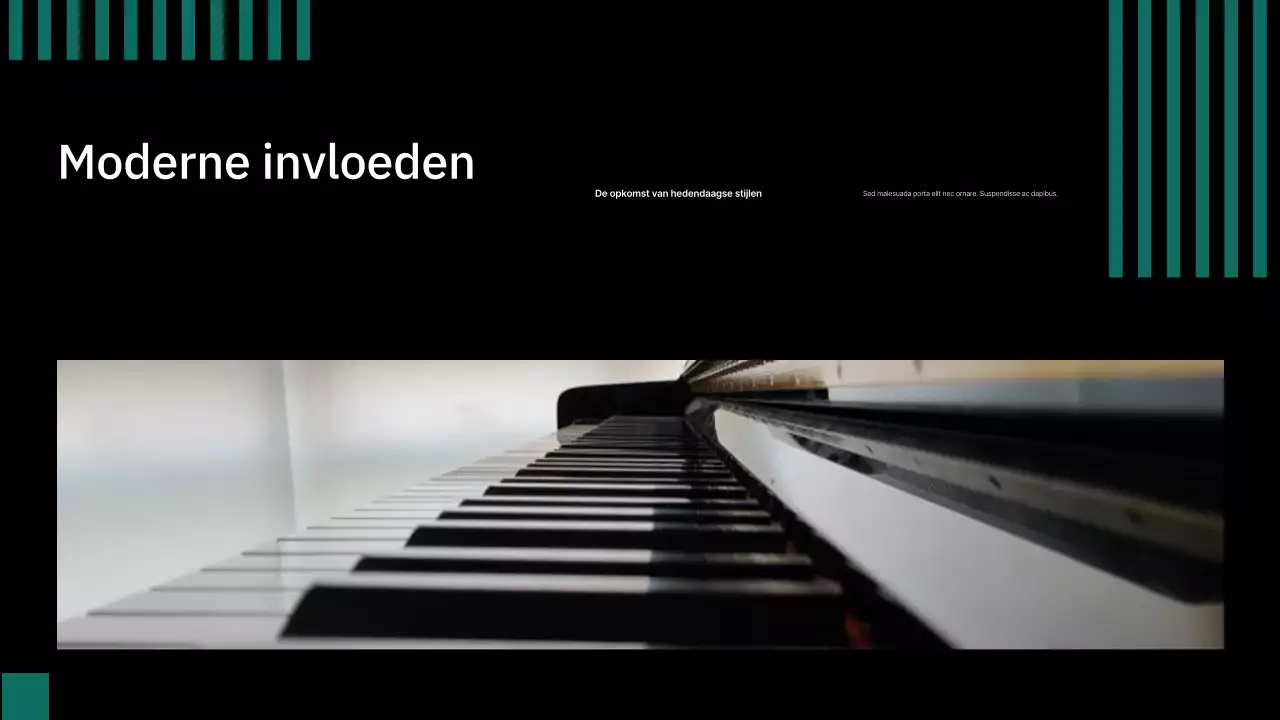 presentatie zwarte klassieke muziek