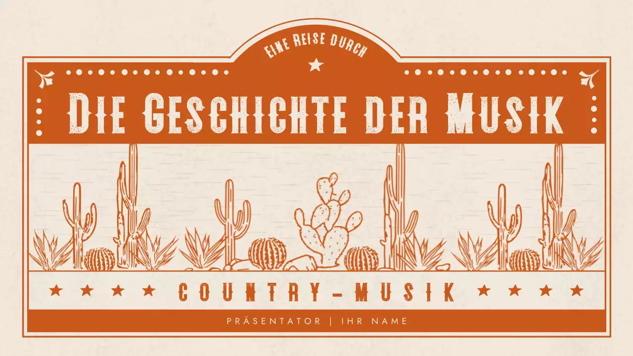 orange western musik präsentation