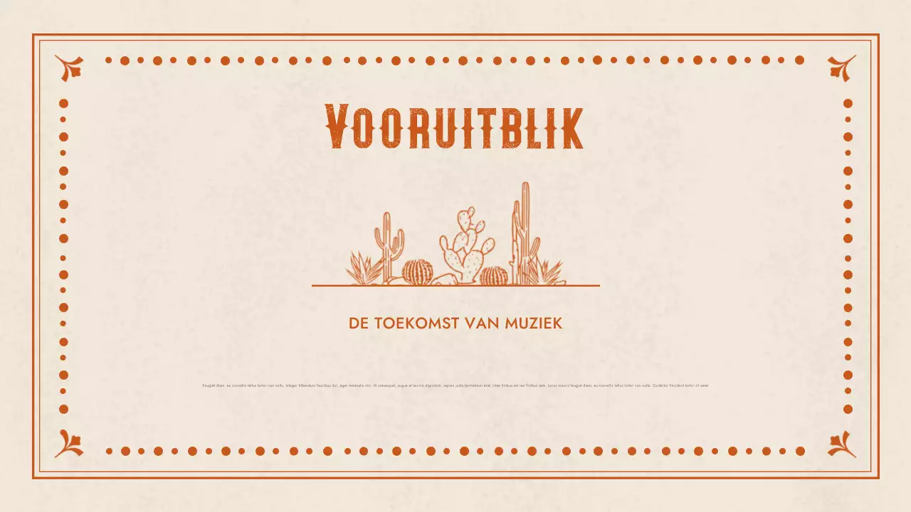 presentatie oranje westernmuziek