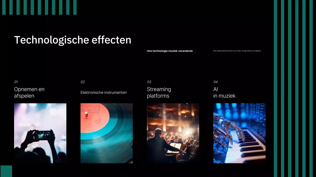 presentatie zwarte klassieke muziek