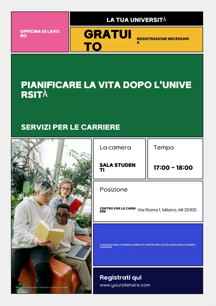 invito al workshop sulle carriere verdi e moderne