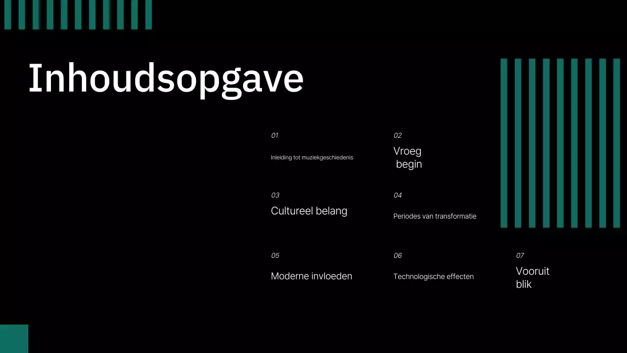 presentatie zwarte klassieke muziek