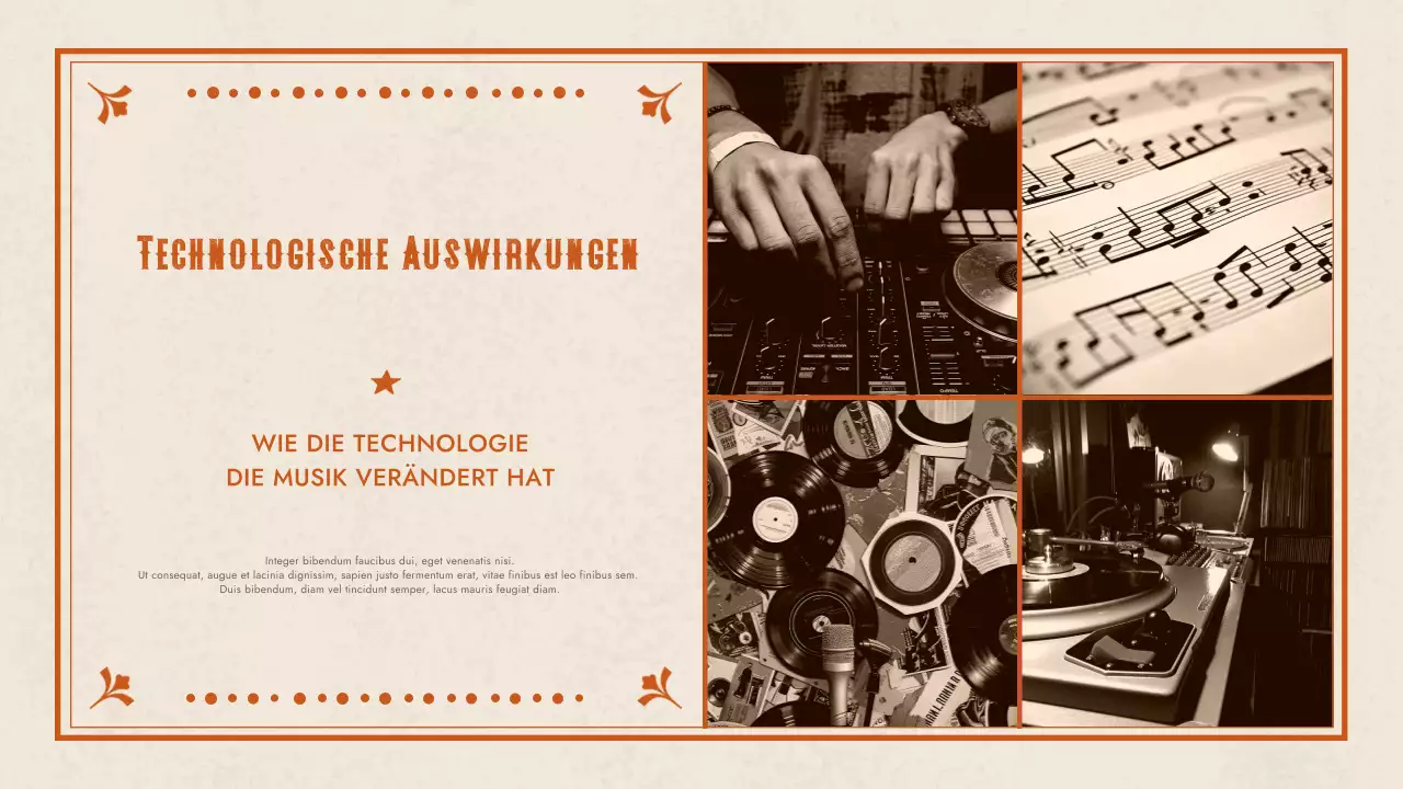 orange western musik präsentation