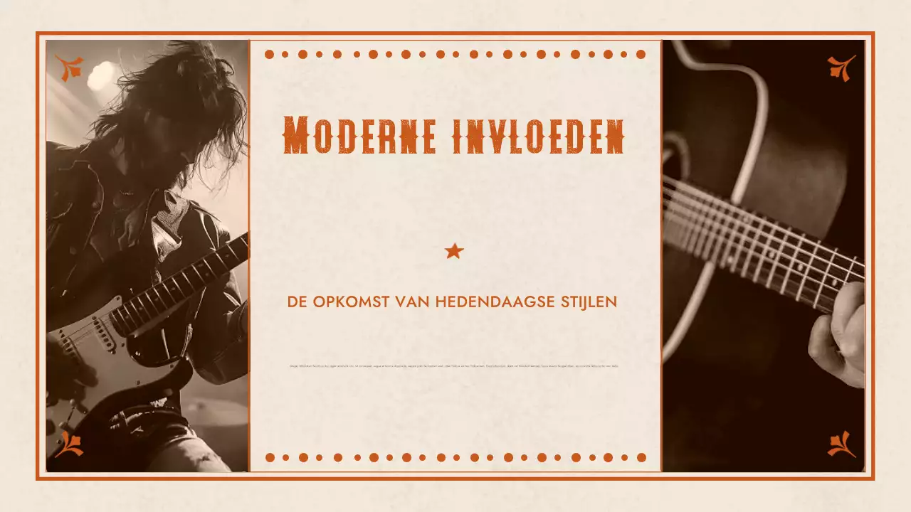 presentatie oranje westernmuziek