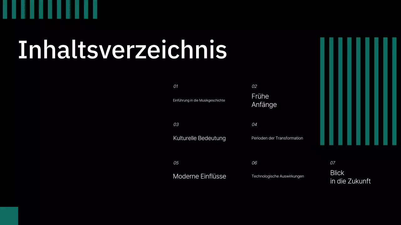 schwarze klassische Musikpräsentation