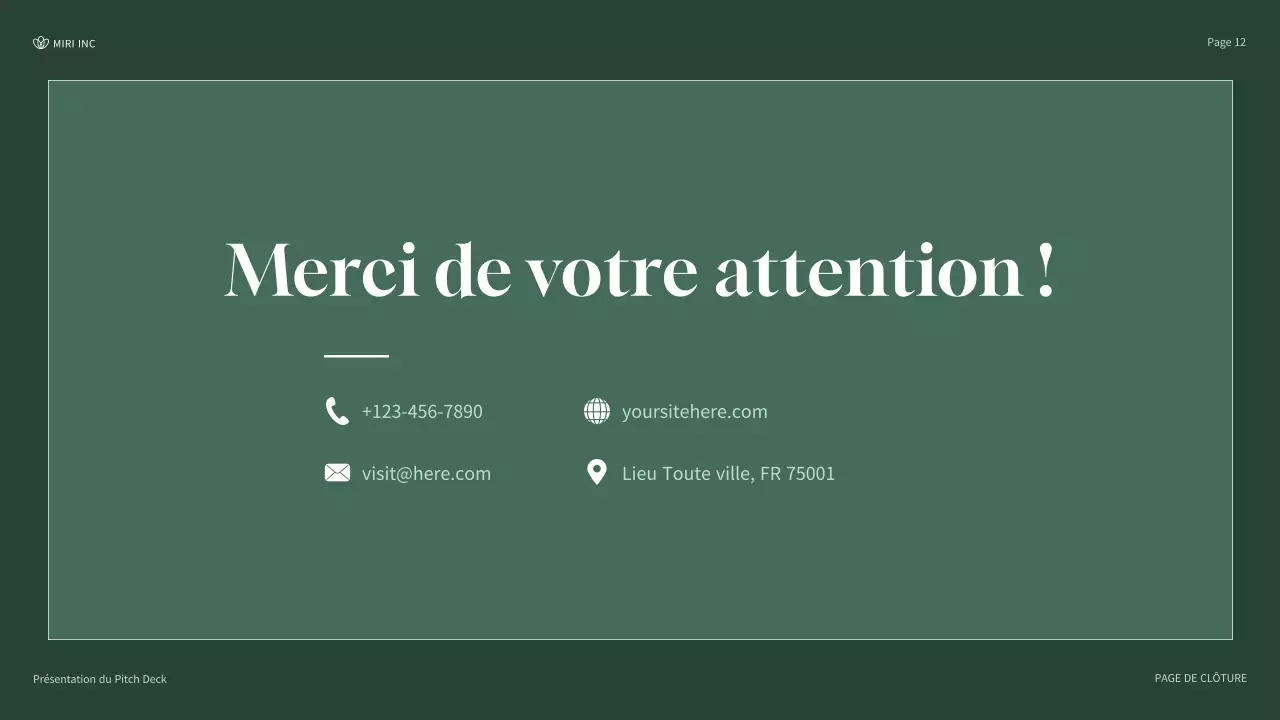 Présentation d'entreprise moderne et écologique