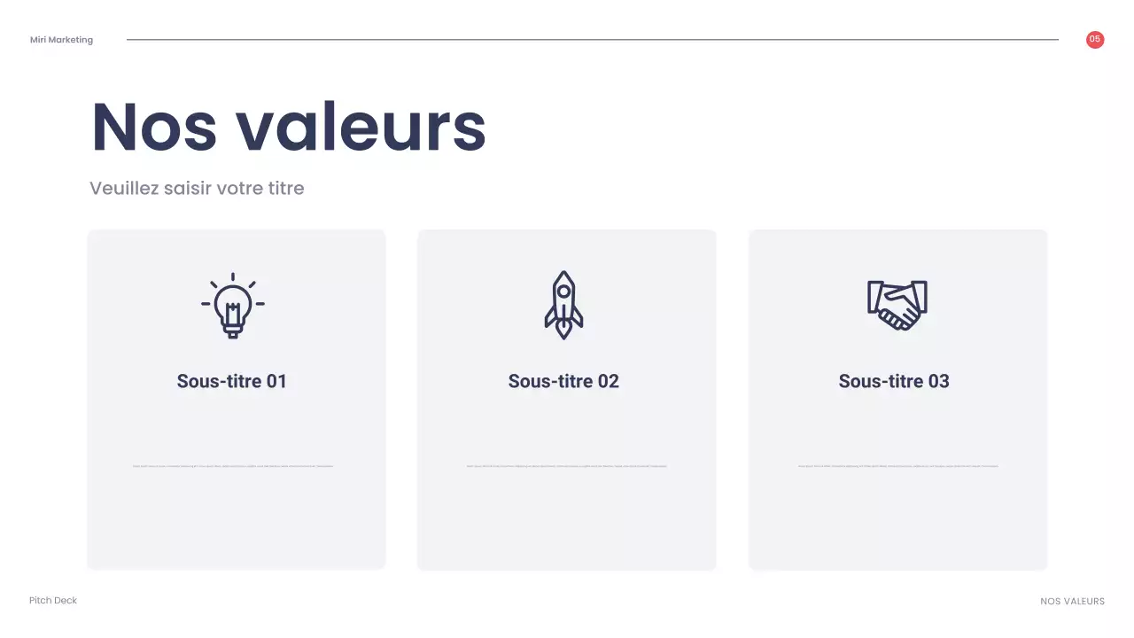 Présentation d'entreprise géométrique rouge