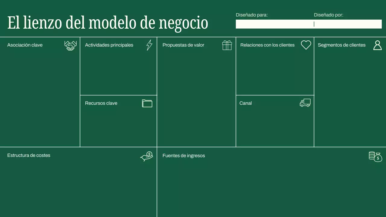 plan de negocio green modern