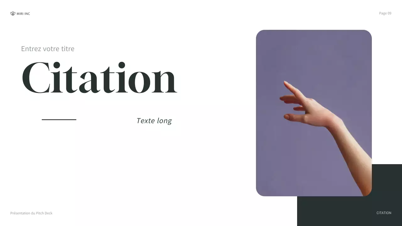 Présentation d'entreprise moderne et écologique