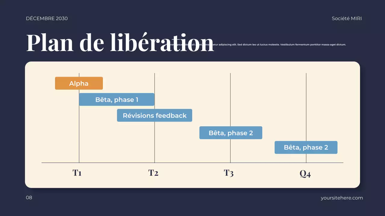 plan d'entreprise moderne de la marine
