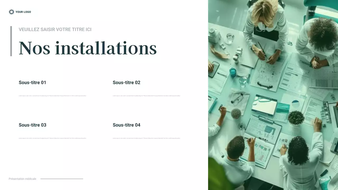 sarcelle présentation professionnelle des soins de santé