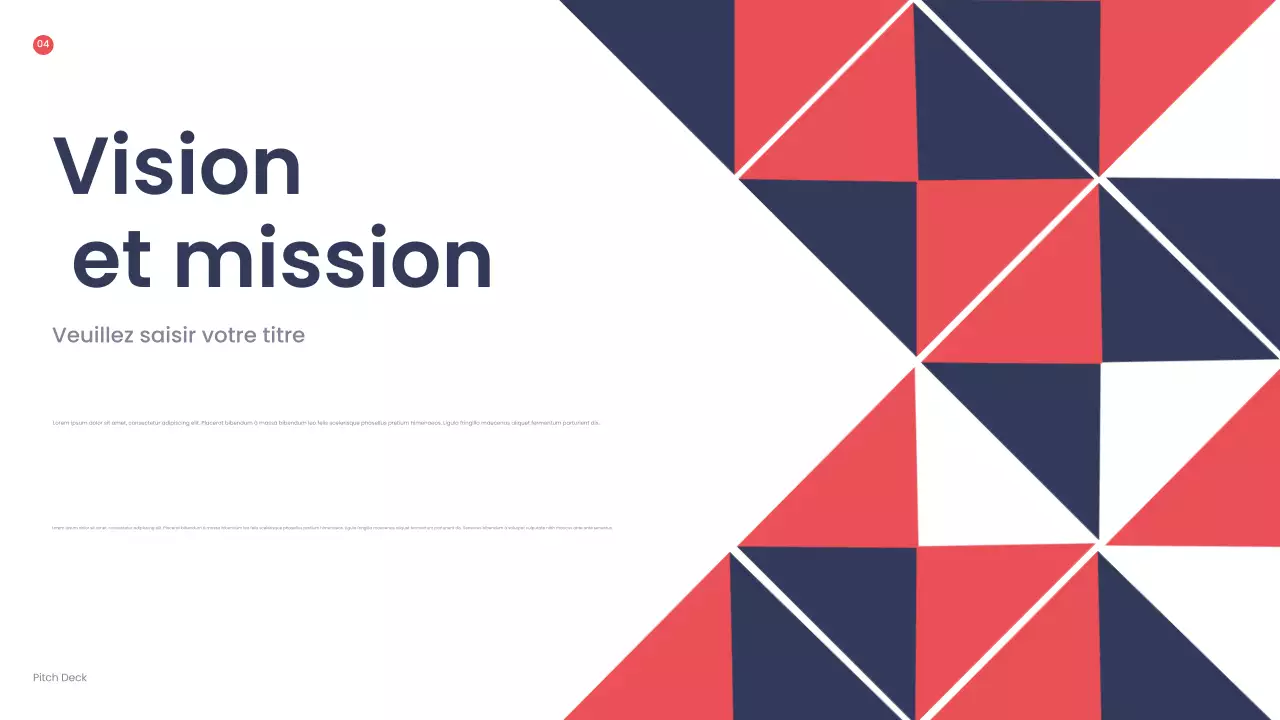 Présentation d'entreprise géométrique rouge