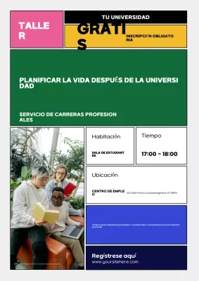 invitación al taller green modern career