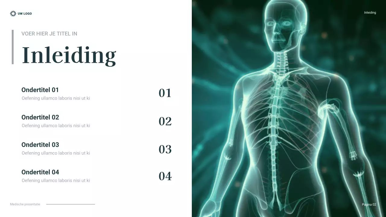 teal presentatie professionele gezondheidszorg