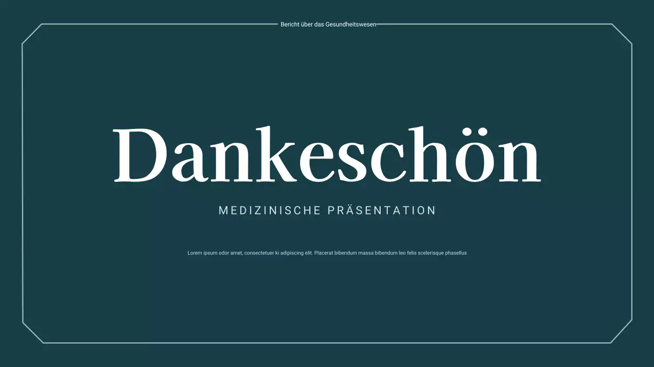 teal professional healthcare präsentation