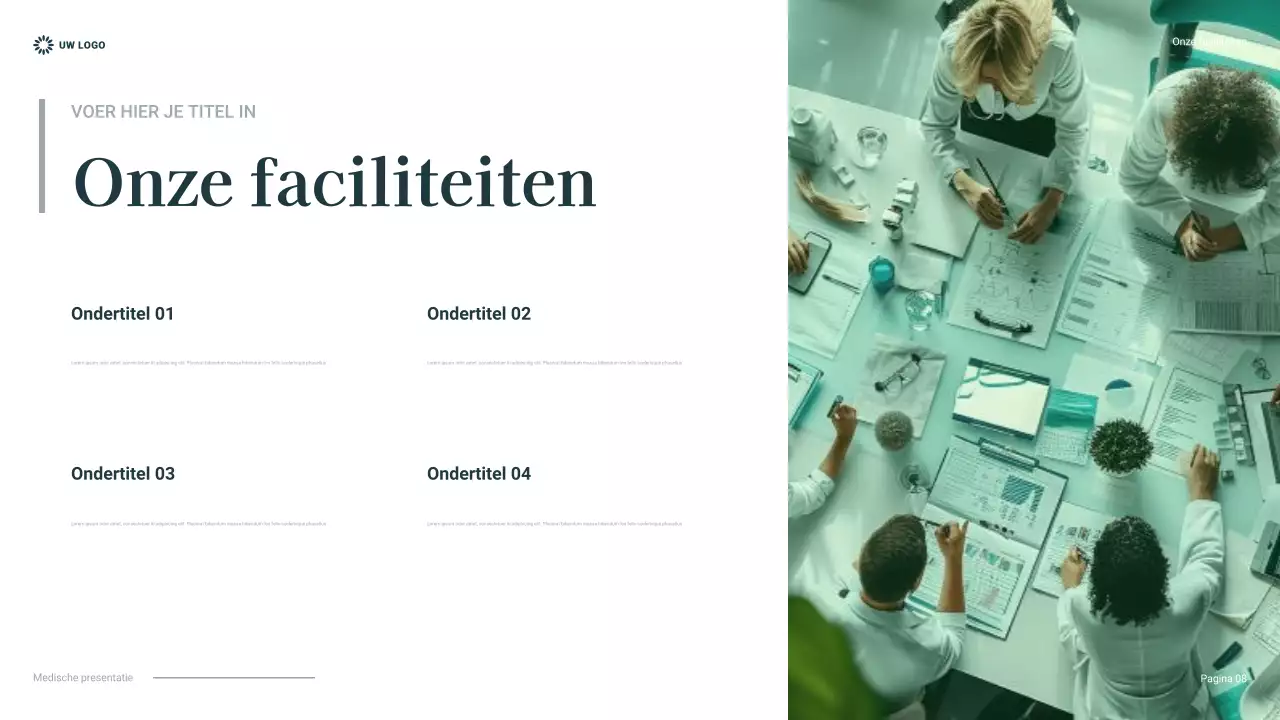 teal presentatie professionele gezondheidszorg