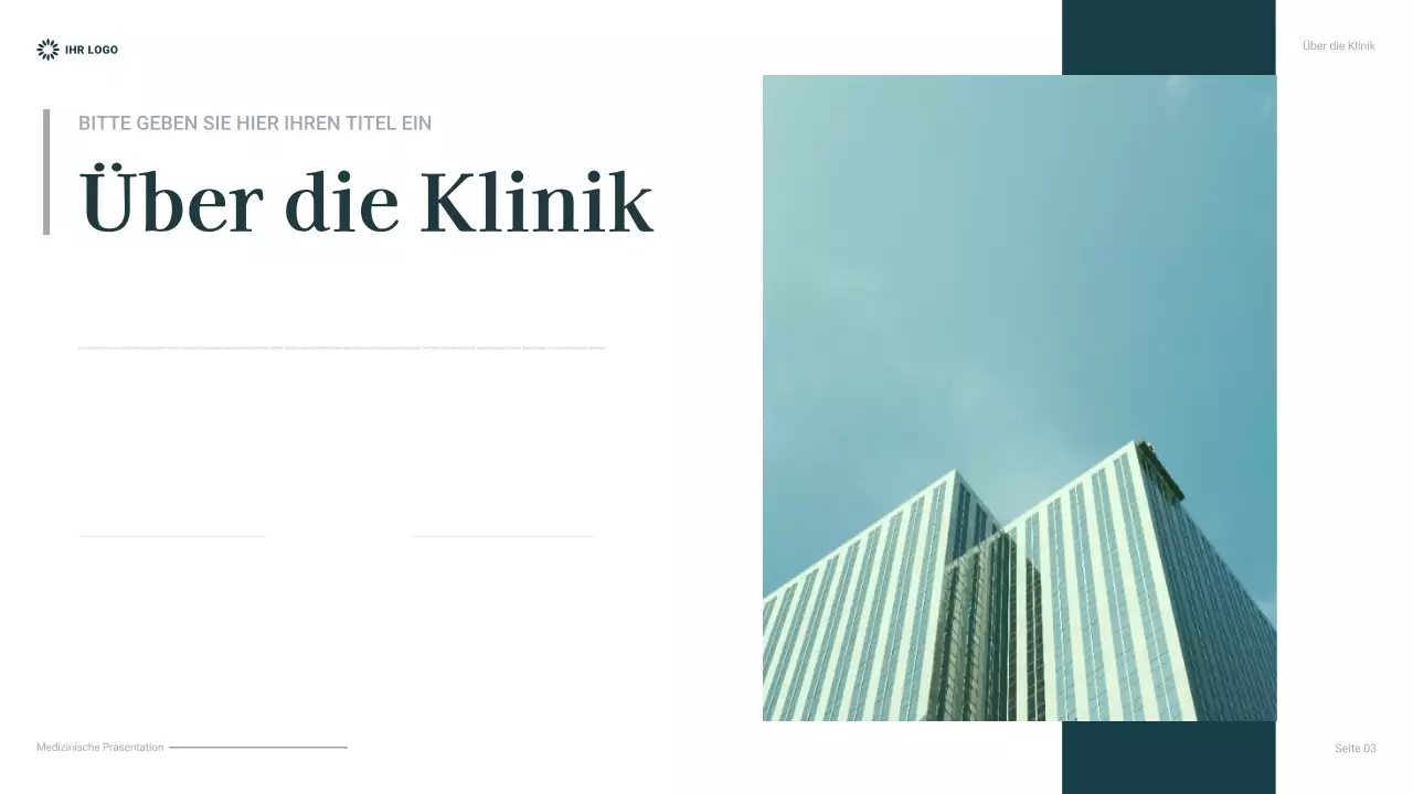 teal professional healthcare präsentation