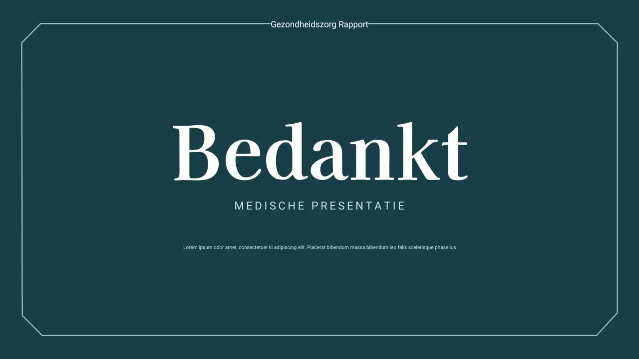 teal presentatie professionele gezondheidszorg