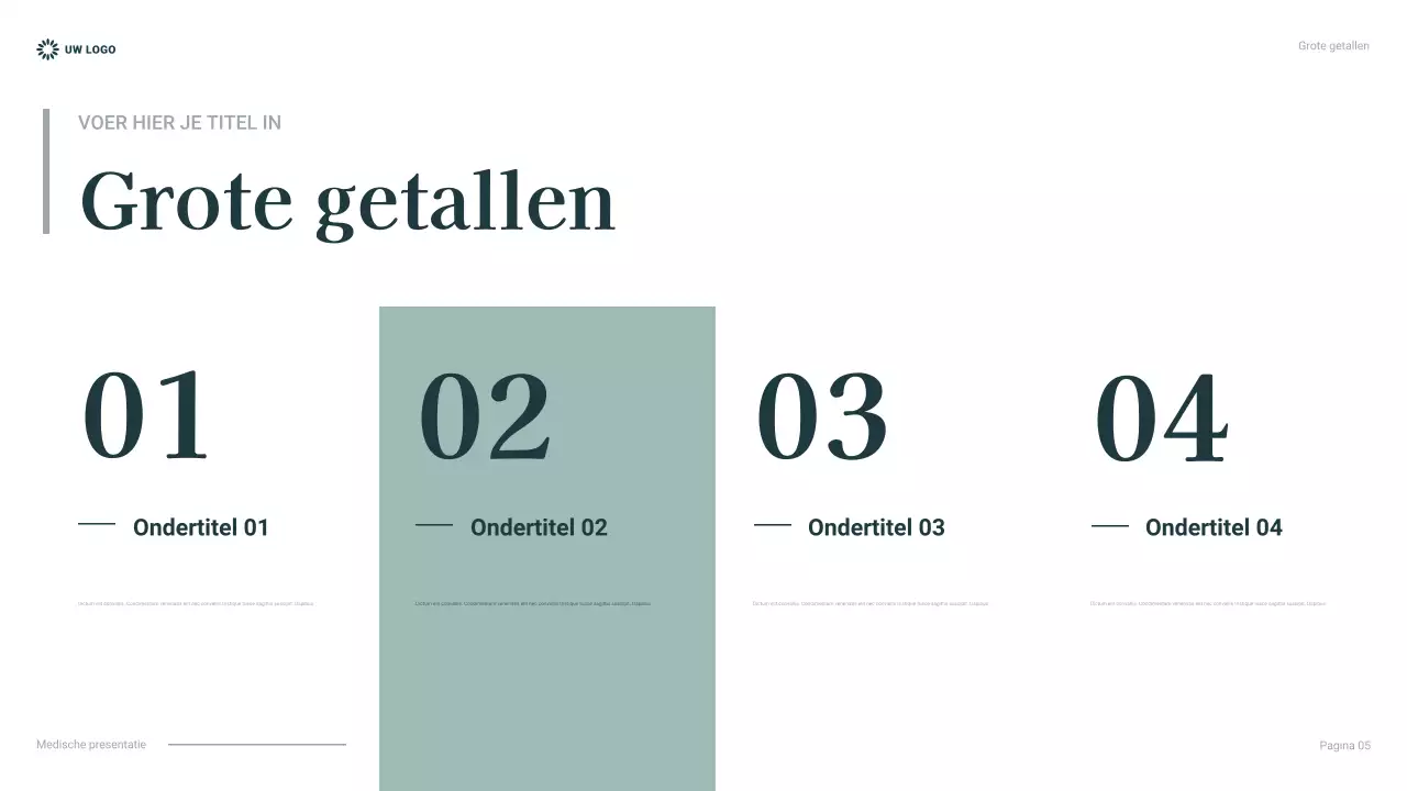 teal presentatie professionele gezondheidszorg