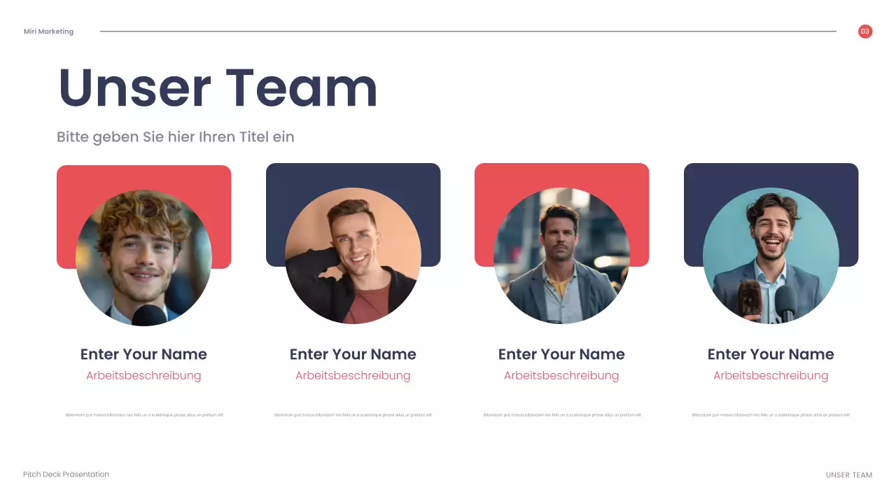 rote geometrische Geschäftspräsentation