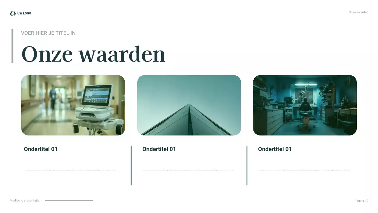 teal presentatie professionele gezondheidszorg