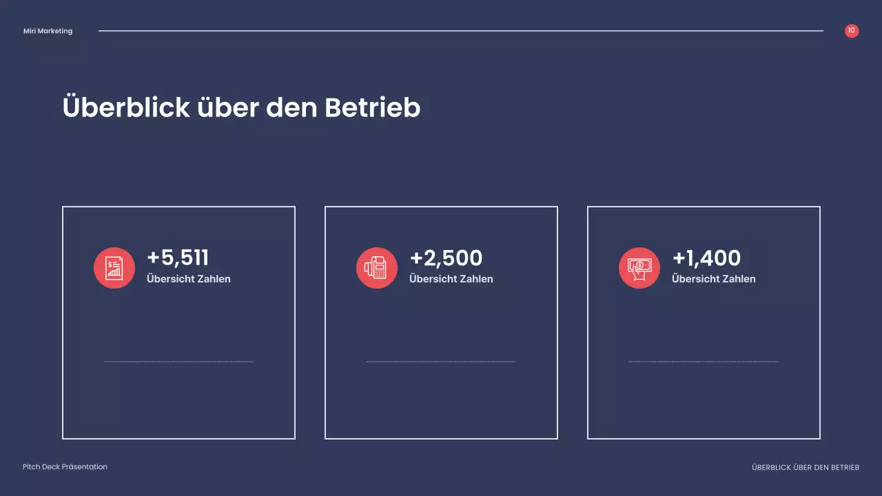 rote geometrische Geschäftspräsentation