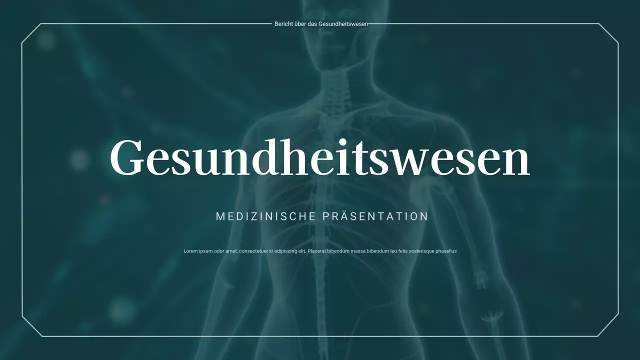 teal professional healthcare präsentation